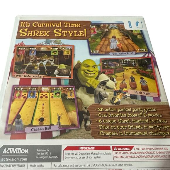 Shrek's Carnival Craze Party Games (Nintendo Wii, 2008) Untested - Picture 3 of 7